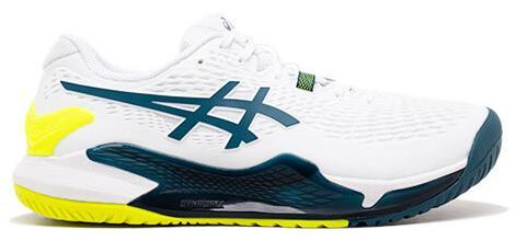 ASICS Gel Resolution 9 White Restful Teal 1041A330-101 | eBay
