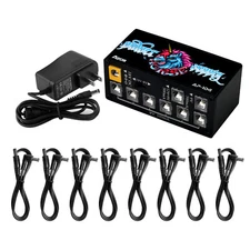 Multi DC Guitar Pedal Effect Power Supply CP-204 8Outputs Mini Power Charger 18V