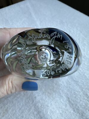 Vintage Zellique Studio Art Glass Floral Heart Shaped Perfume