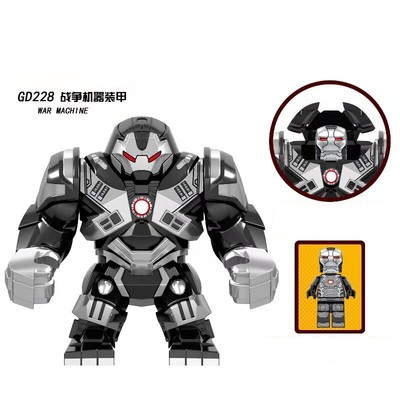 2 In 1 Big Figure 7cm Lego War Machine Ironman Hero Marvel Dc Comic Avengers Ebay