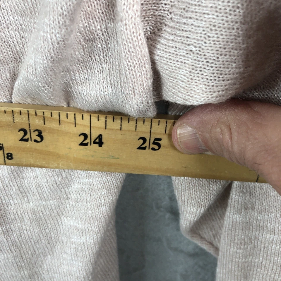 Cardigã Feminino Bege 3X Plus Size Bege Suéter Espanador Escritório Carreira Drapeado - Imagem 3 de 4