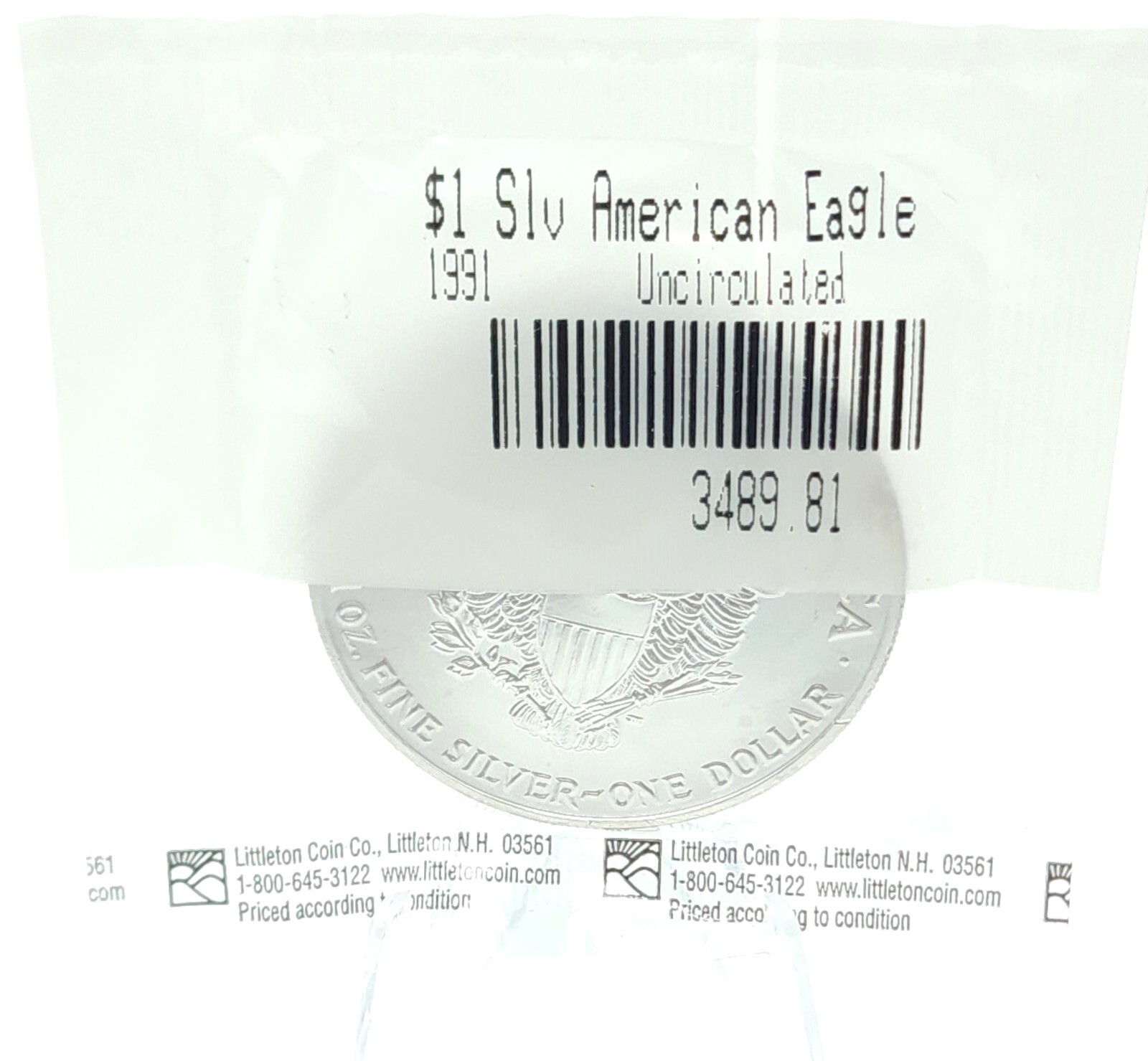 1991 American Silver Eagle Uncirculated