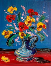 BOUQUET   by  Mark Kazav   Abstract Modern  CANVAS POP art