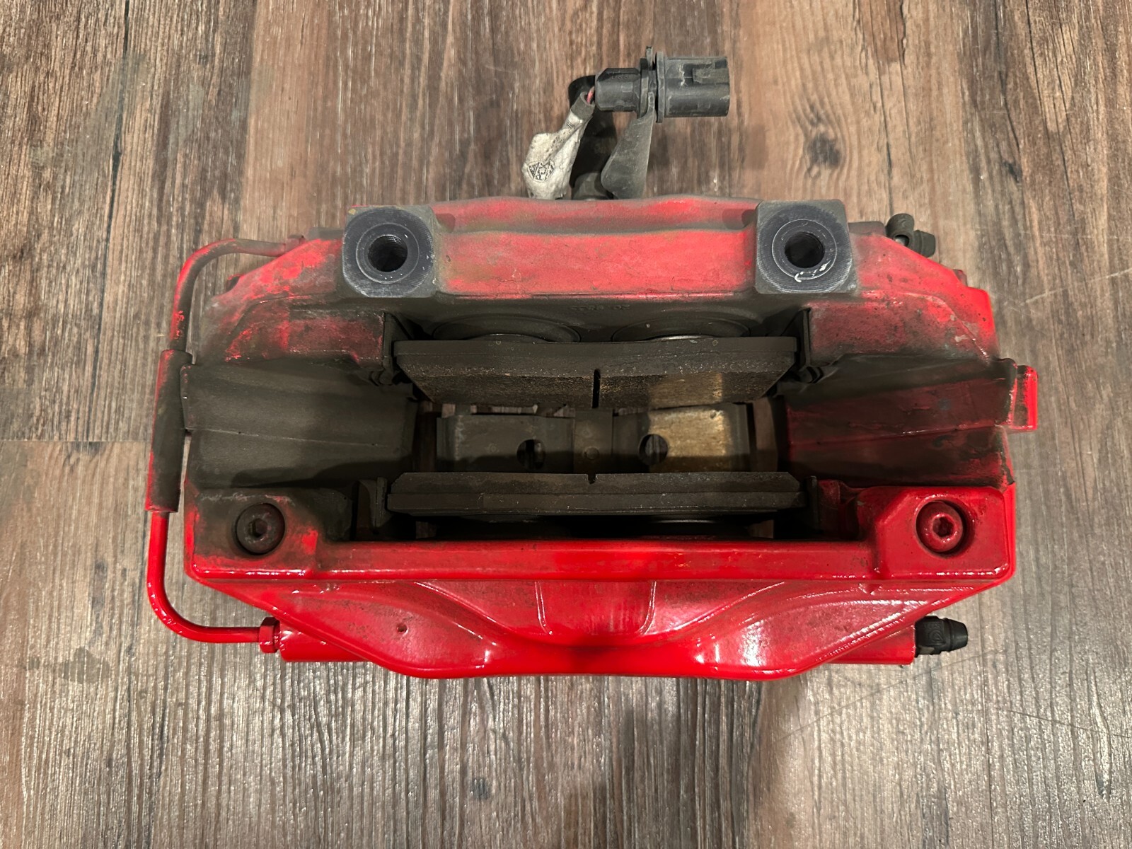 2021 AUDI R8 REAR RIGHT RED CARBON CERAMIC BRAKE CALIPER OEM *PAINT CHIP/READ!*