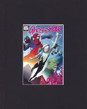 8X10" Matted Art Print Marvel Comic Book Cover: Ghost-Spider #1 Spider-Man