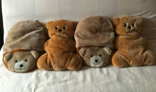 lot 4 coussins peluche ourson ours, déco chambre enfant, bébé - Imagen 1 de 9