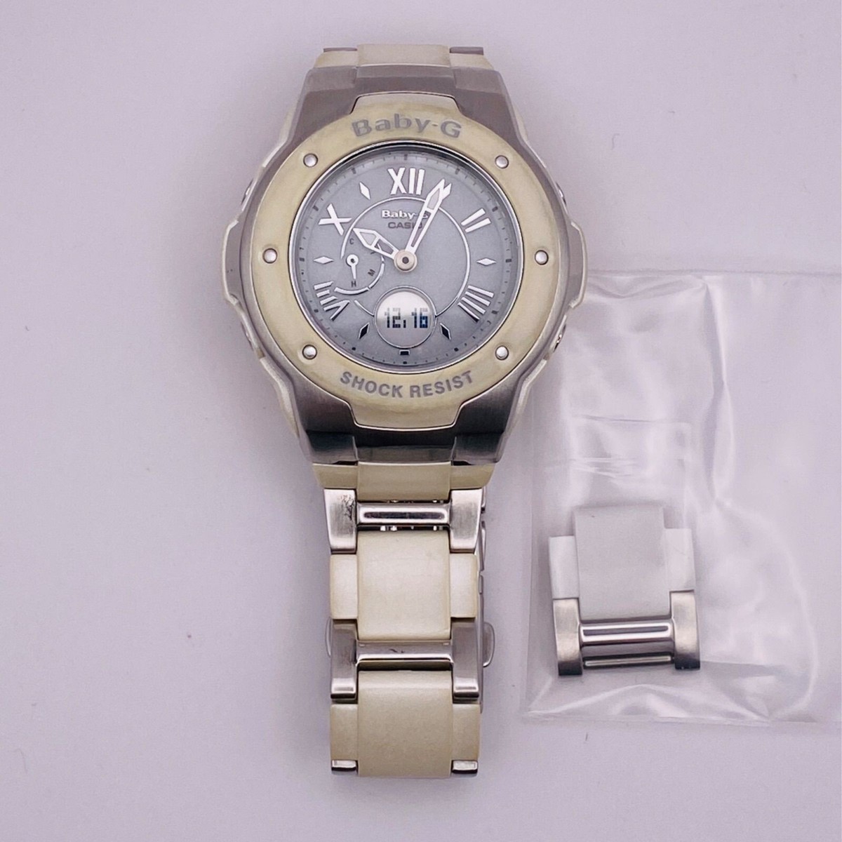 BABY-G ソーラー電波時計 MSG-3200C-7BJFホワイト、 シルバー Amazon.co.jp: [カシオ] 腕時計 ベビージー 電波ソーラー MSG