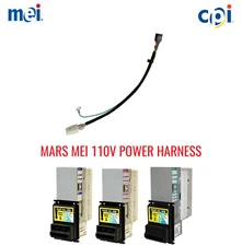 MEI MARS AE 2601 110 VOLT PULSE BILL VALIDATOR/BILL ACCEPTOR POWER HARNESS