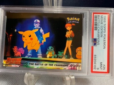 1999 TOPPS POKEMON MOVIE EDITION BATTLE/CHAMPIONS 25 PSA 9 | eBay