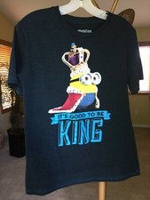 Minions Illumination Entertainment Youth Boys Black Short Sleeve T-Shirt Size XL