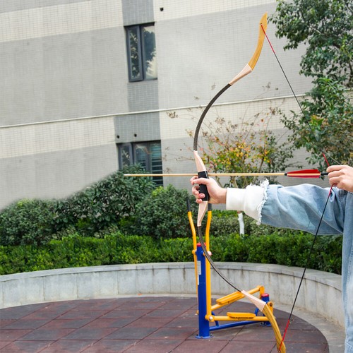 30-40lb Archery Traditional Recurve Long Bow Wooden Arrow Set Target Hunting - Picture 21 of 26