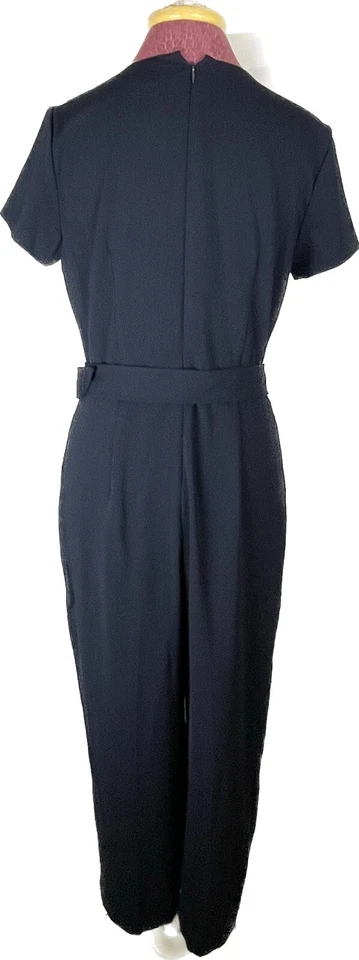 Mono para mujer Club Monaco azul marino con cremallera oculta al por menor $279 Foto 3 de 4