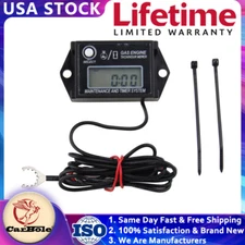 Waterproof Digital Tiny Tachometer Tach Hour Meter for Motor Bike Go Kart Timer
