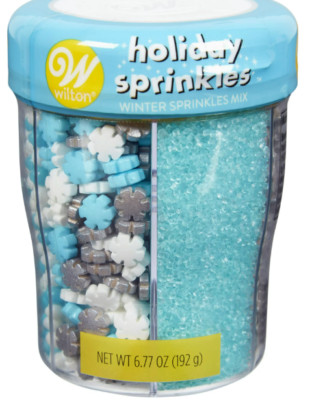 WILTON Holiday 'Winter' Sprinkle Mix Set Streusel zum Dekorieren 192 gr USA