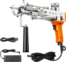 Rug Tufting Gun, Carpet Weaving Machine, 2 in 1 Cut and Loop Pile