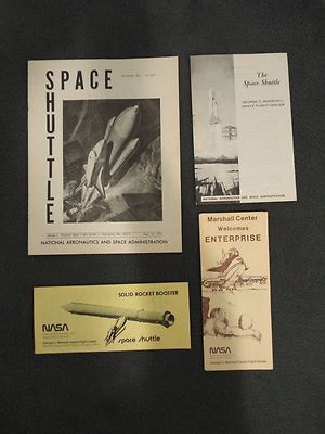 NASA SPACE SHUTTLE ORBITER MSFC PAMPHLETS/BOOKLETS - SRB/MATED VERTICAL - 1970's