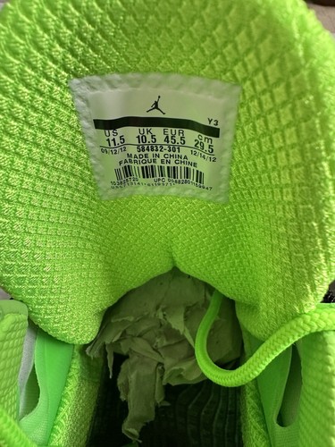 NIKE AIR JORDAN XX8 28 "GREEN CAMO" ELECTRIC GREEN-WHITE SZ 11.5 - Picture 11 of 14