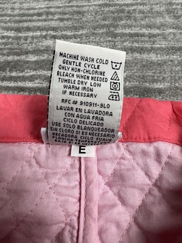 White Stag Jacket Womens Large Pink Snap Buttons Quilted Barbiecore Longsleeve - Picture 12 of 12