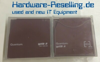 2x Quantum Ultrium LTO 5 LTO5 1500/3000GB mit Barcode  & Case
