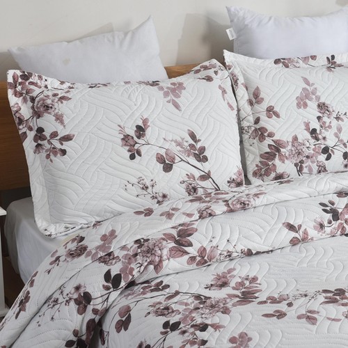3PCS Quilted Bedspread Set Patchwork Comforter & Pillow Shams Double King - Picture 117 of 221