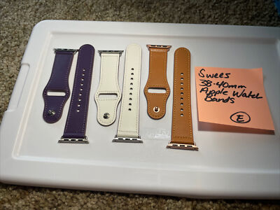 SWEES Leather Bands Compatible for Apple Watch iWatch 38mm