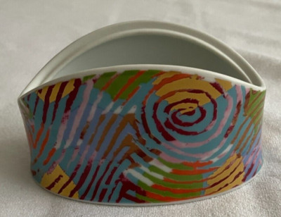 Künstler-Sammeldose - oval - bunt - Johan van Loon - Rosenthal studio-linie