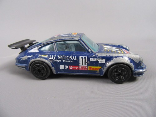 A862 Vintage 1988 Burago 4114 Italia Porsche 911 Azul 1:43 Bburago - Imagen 3 de 7