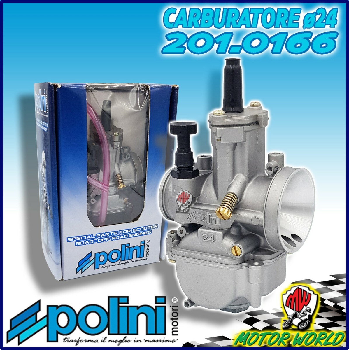 Vespa Carburatore Polini Pwk 24 MF1165 Kit Carburatore Polini PWK