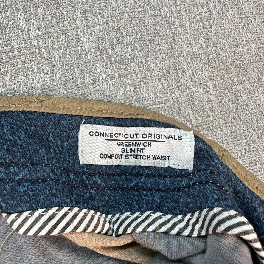 Tailor Vintage Chino Pants Mens 36x30 Brown Slim Fit Comfort Stretch Waist Golf - Image 4 of 4