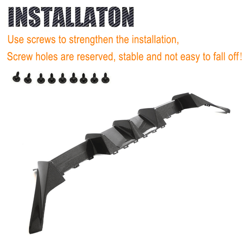 Difusor de parachoques trasero de carbono difusor trasero labio se adapta a BMW M2 G87 2022-24 - Imagen 9 de 11