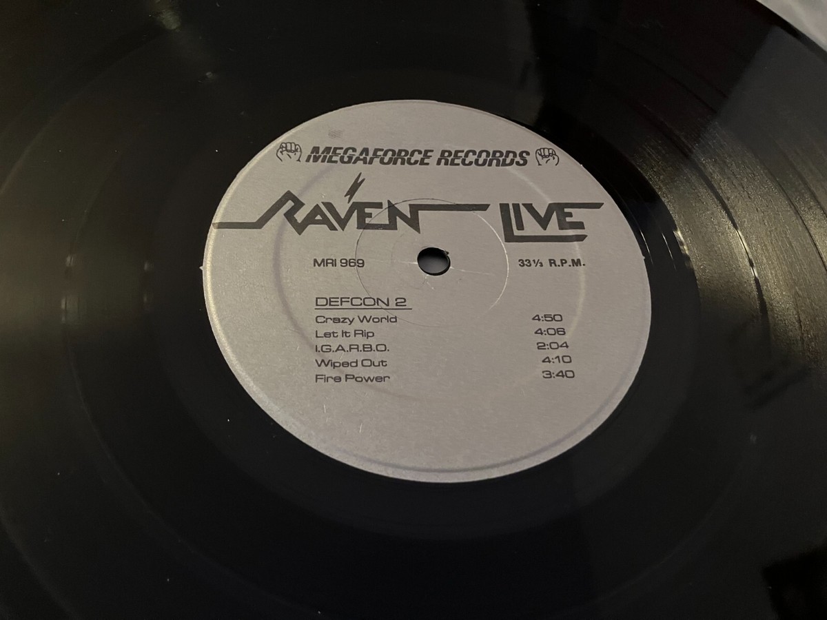 RAVEN Live At The Inferno 2-LP Gatefold Vinyl 1984 US 1st