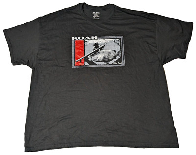 KOAH SPEARGUNS X MIKE REED Men 3XL Black Cotton Blend Graphic Print T-Shirt EUC