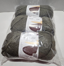 Lion Brand Two Of Wands hue  me NIP 3 Skeins Color Is Fatigues Acrylic/Wool