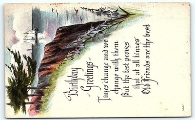 Postcard Vintage Birthday Postcard