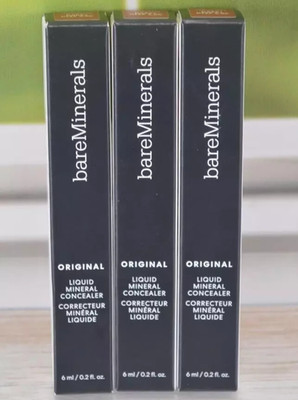Lot of 3 ~ bareMinerals Original Liquid Mineral Concealer ~ DARK DEEP 5.5C