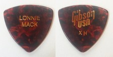 Vintage Lonnie Mack Signature Brown Guitar Pick - 1985 Tour