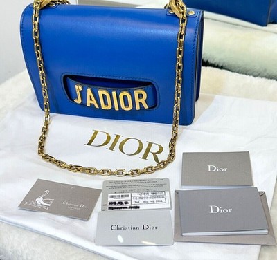 Dior Christian J'adore Chain Schultertasche Gold Blau 09MA0118F090801 148576677