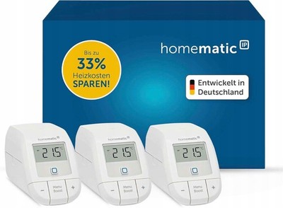 Homematic-Set, 3-teilig, IP 161216A1, Thermostat Basic, ALEXA Smart Home,.,.