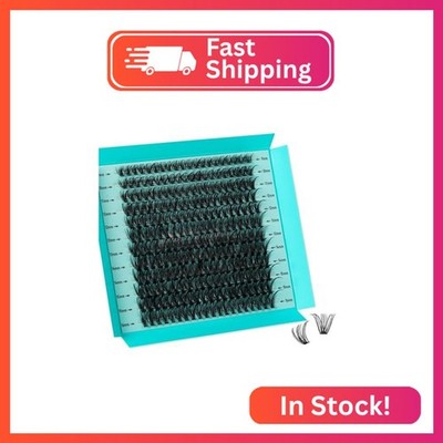 Lash Clusters 240pcs Eyelashes Cluster Individual Wispy Lashes Thin Band for D C