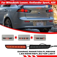 GT-Stil 4 in 1 Stoßstange Bremslicht Rücklicht Schwarz für Mitsubishi Lancer GT-Stil 4 in 1 Stoßstange Bremslicht Rücklicht Schwarz für Mitsubishi Lancer
