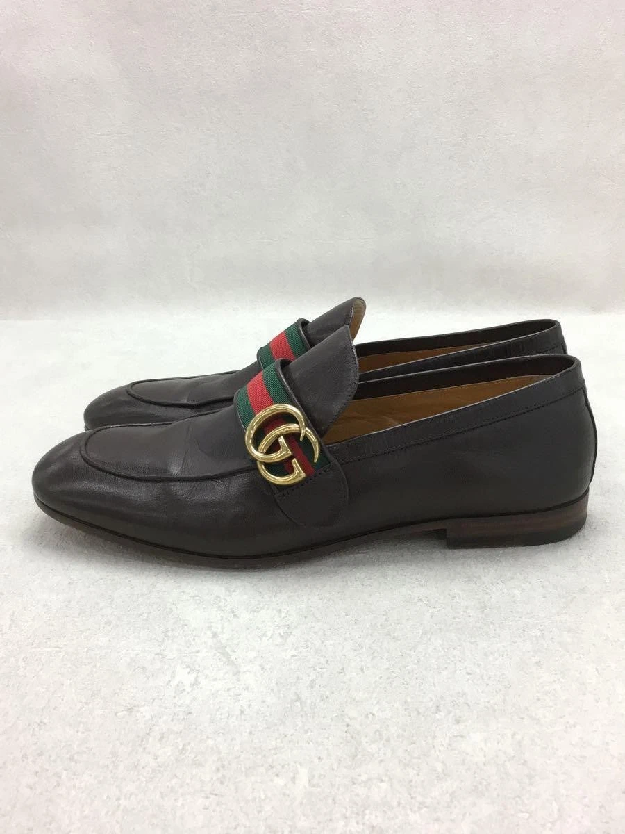 Mocassins Gucci UK7 cuir marron homme chaussures habillées occasion