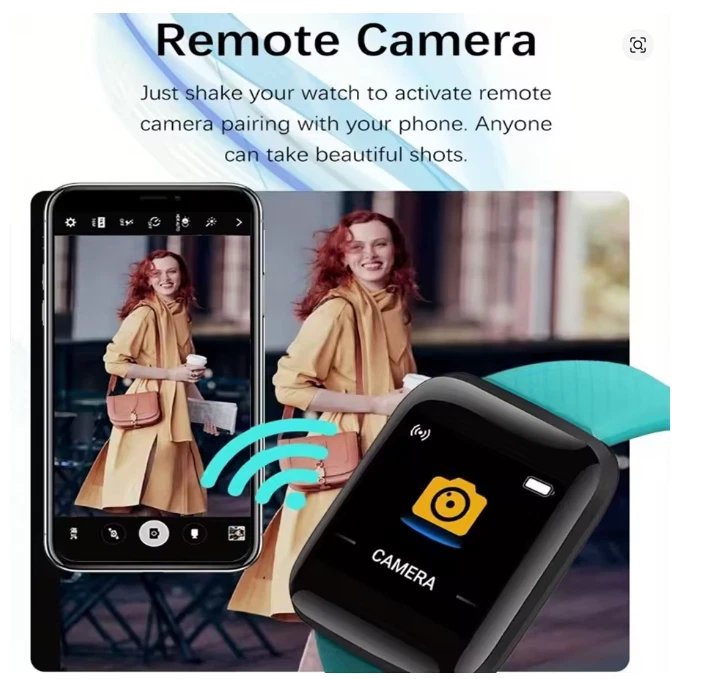 Smartwatch Men Women Wristwatches Smart Watch Message Fitness Monitor Bracelet - Image 2 of 3