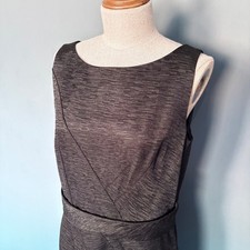 David Meister Little Black Dress | Waist Sash | Sleeveless Cocktail | Size 8
