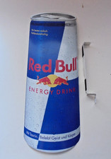 Red Bull Dose Werbeschild 18 x 50 cm leicht gew&ouml;lbt zum Aufh&auml;ngen