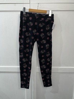 Torrid Skull-Flower Leggings Sz00 Ankle/cropped Length Whimsy goth Rockabilly