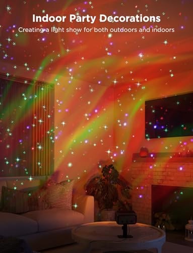 Outdoor Projector Light, Laser and Aurora Star Projector Light for Indoor and - Picture 4 of 7