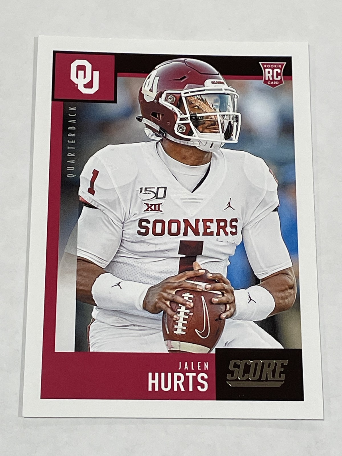 2020 Score Football #358 - Jalen Hurts RC - Oklahoma Sooners