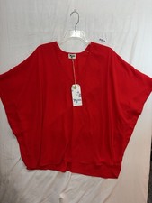 Show Me Your Mumu Red V-Neck Blouse Top