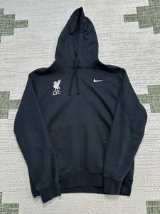 lfc nike mens black club hoodie