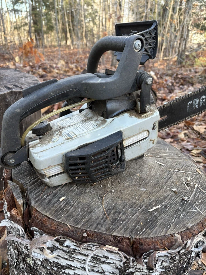 Craftsman Top Handle Chainsaw Vintage Parts Or Repair Untested 18inBar And Chain - Image 3 of 4
